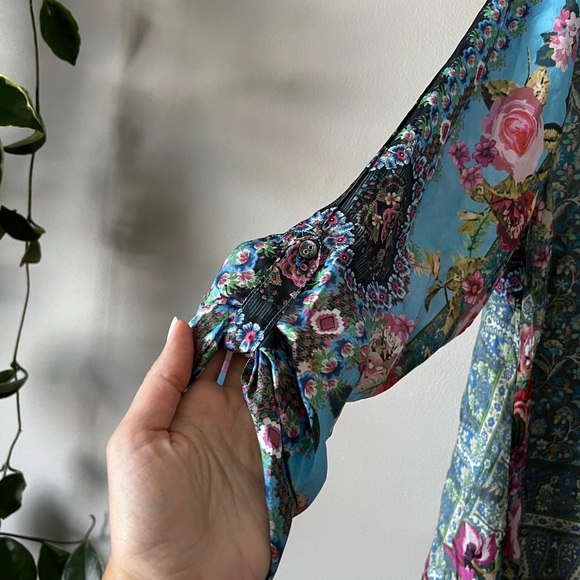 Johnny Was Besimo silk tunic top S - Picture 7 of 13